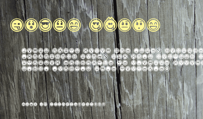 Emoticons Outline example