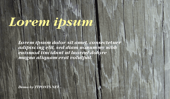 Garamond ITC T example