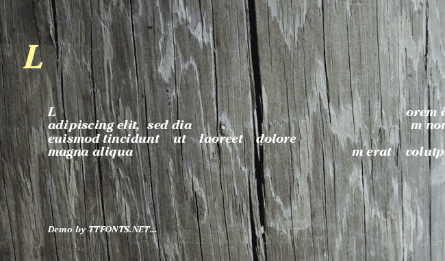 Gareth Italic example