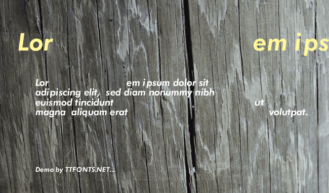 Jensen Bold Italic example