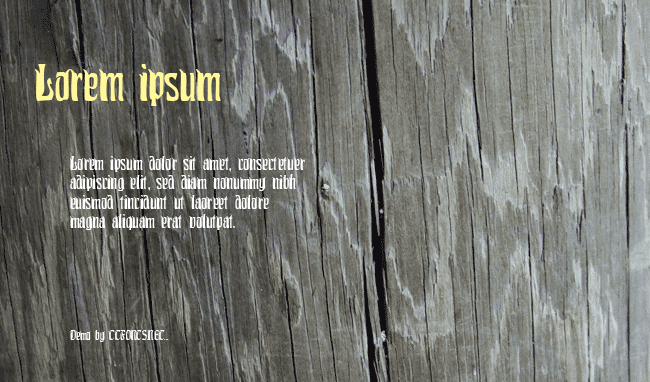 Pittoresk Condensed example