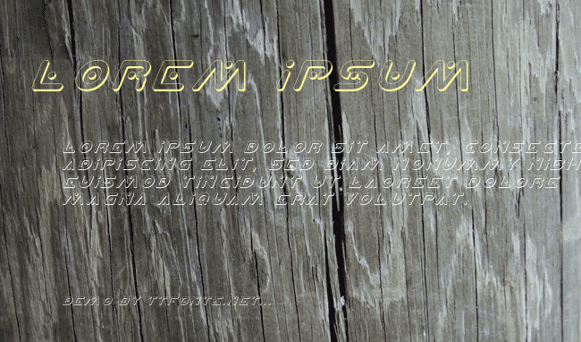 Planet X Shadow Italic example