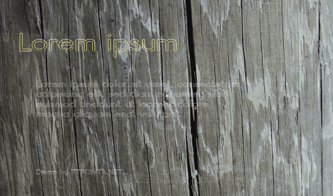 Register Sans BTN Wide Out example