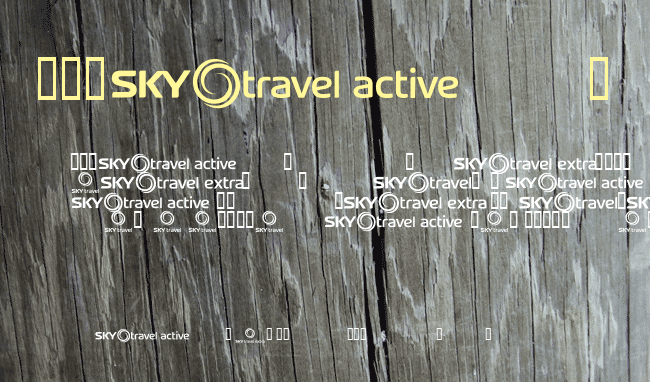 SKYfonttravel example