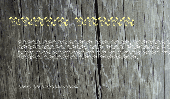 T-wan font example