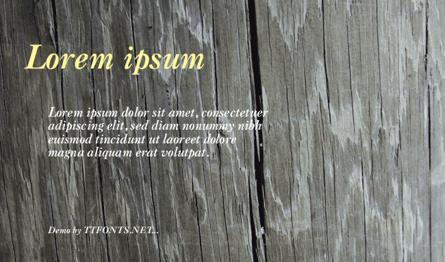 Tintinabulation Bold Italic example