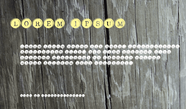 Type Keys Filled example