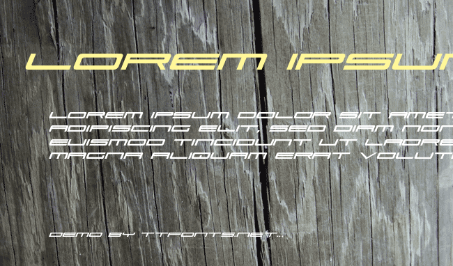 Ultra 911 Italic example