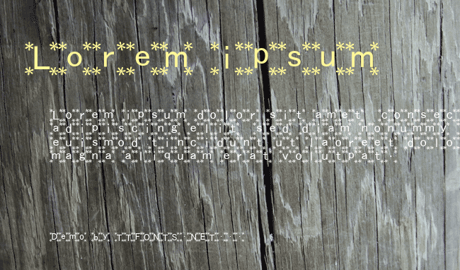 hana Font example