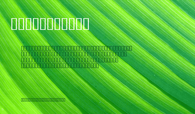 Arial Monospace example