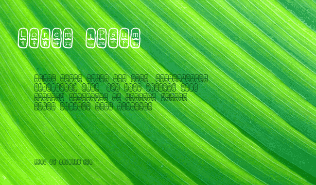 NewFont example