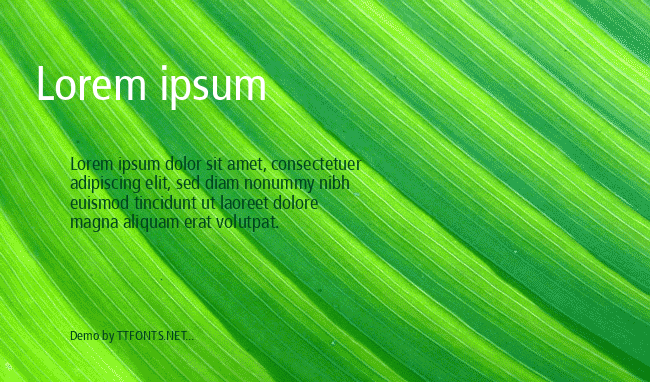 Frutiger 57Cn example