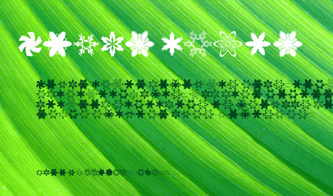 MiniPics-Snowflakes example