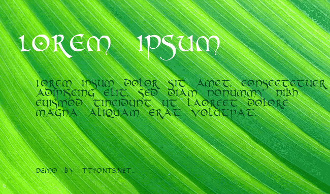 PR Uncial Alt Caps example