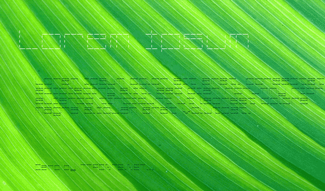 Stash of Dashes example