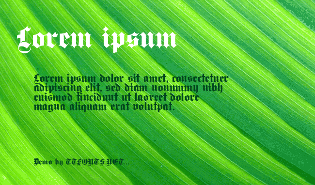Deutsch Gothic example