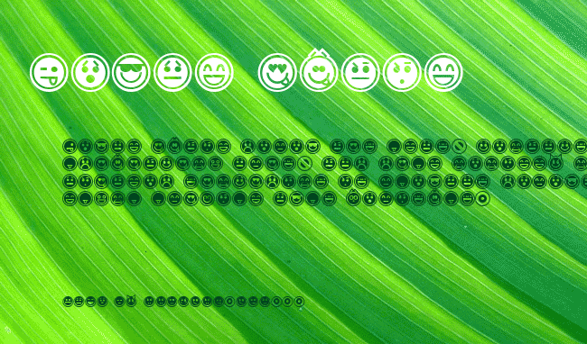 Emoticons Outline example