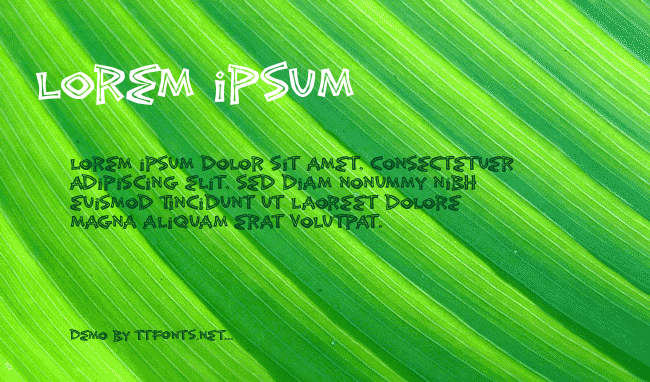 Exotic Island BTN Bamboo Inline example