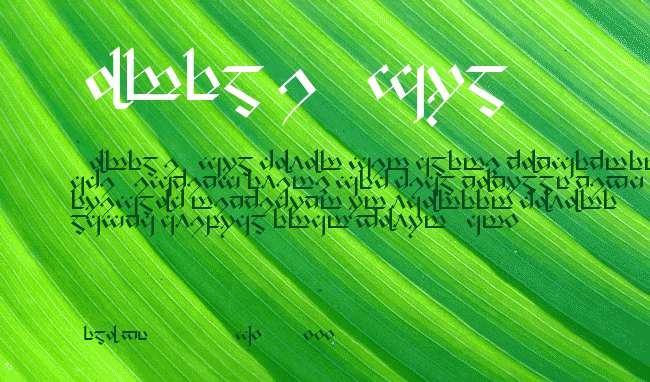 Tengwar Noldor-1 example