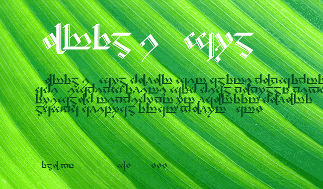 Tengwar Noldor-2 example