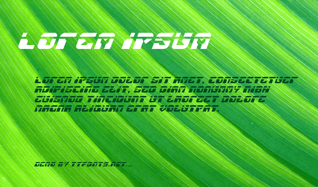 Replicant Laser Italic example