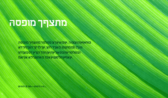SabraSSK example