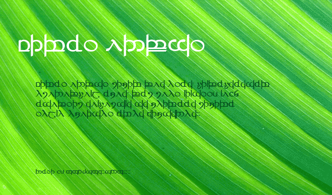 Tengwar 04 example