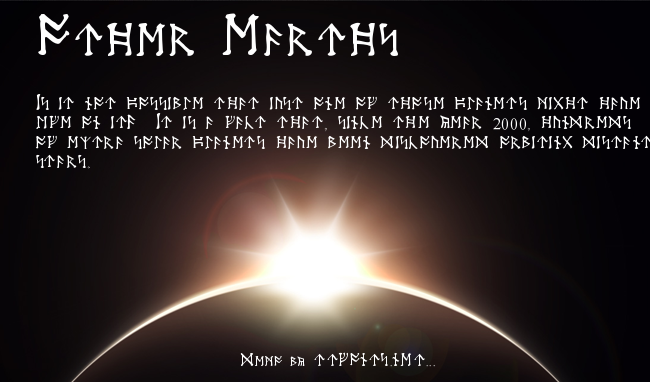 Moon Runes example