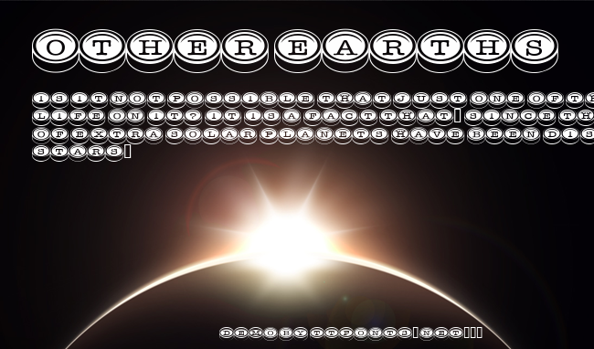 Typewriter Keys example