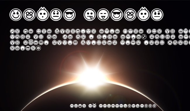 Emoticons Outline example