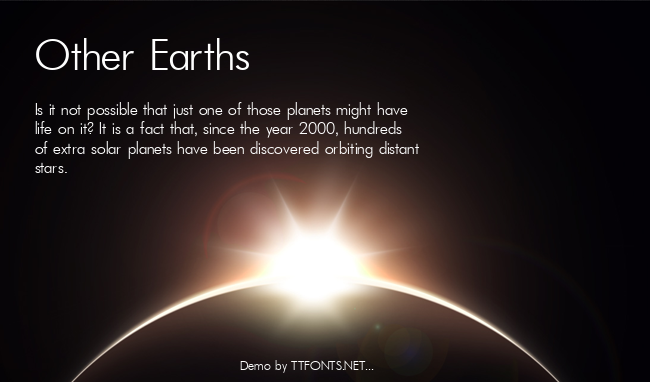 FuturaLight example