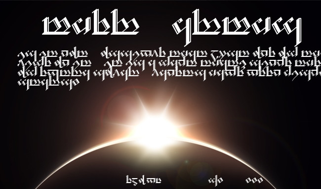 Tengwar Noldor-2 example