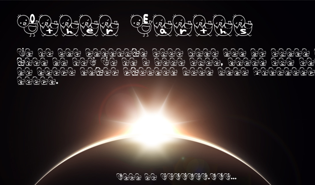 T-piyo Font example
