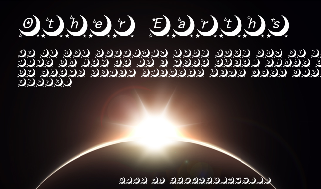 moon font example