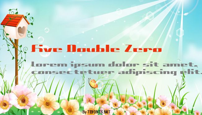 Five Double Zero example