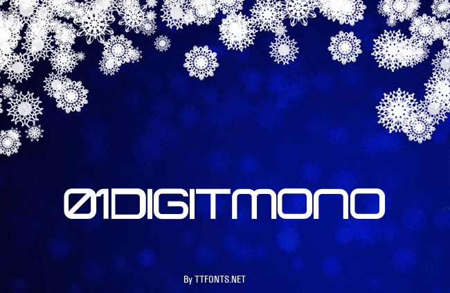 01 DigitMono example