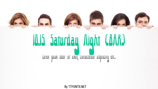 10.15 Saturday Night (BRK) example