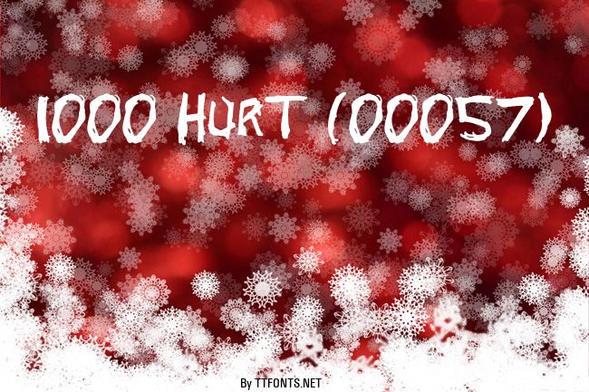 1000 HURT (00057) example