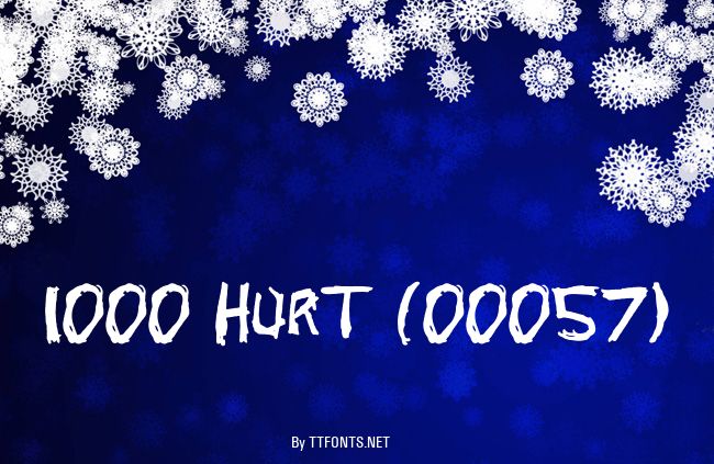 1000 HURT (00057) example