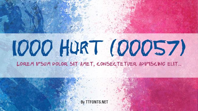 1000 HURT (00057) example
