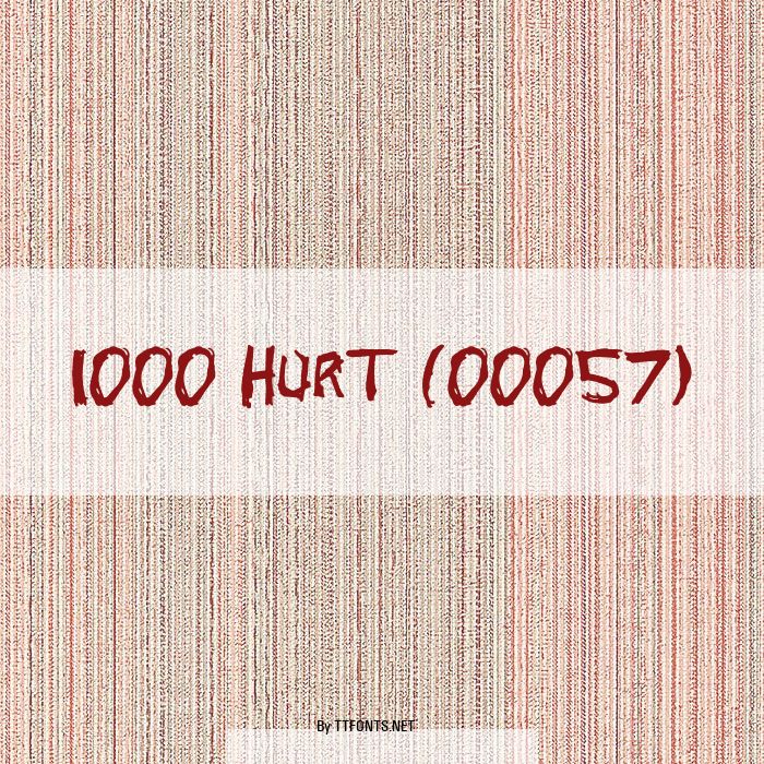 1000 HURT (00057) example