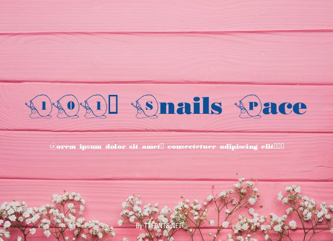 101! Snails Pace example