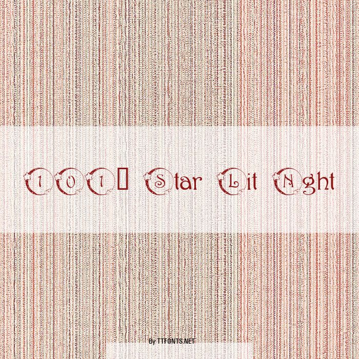 101! Star Lit Nght example