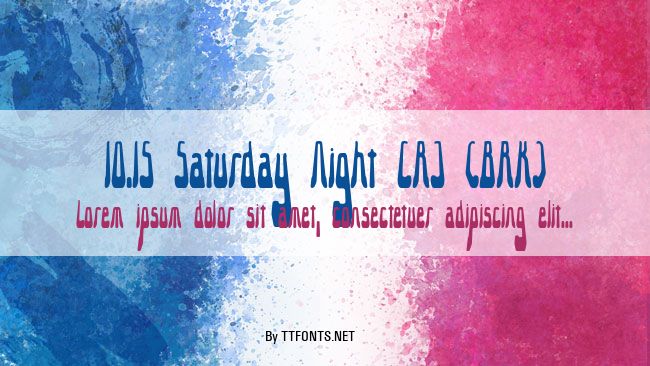 10.15 Saturday Night [R] (BRK) example