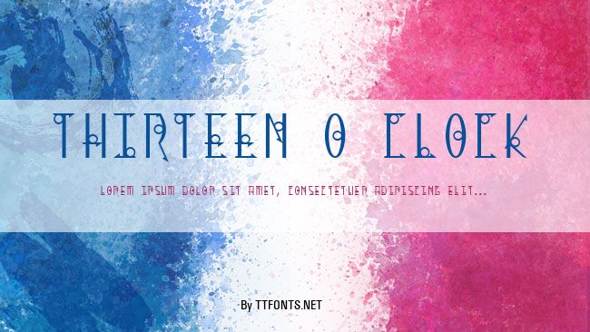 Thirteen O Clock example