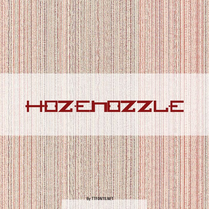 HOZENOZZLE example