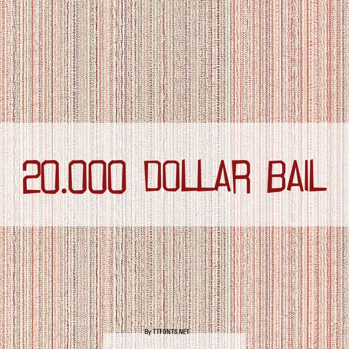 20.000 Dollar Bail example