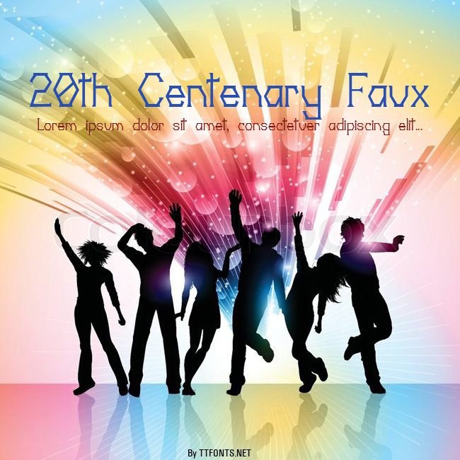 20th Centenary Faux example