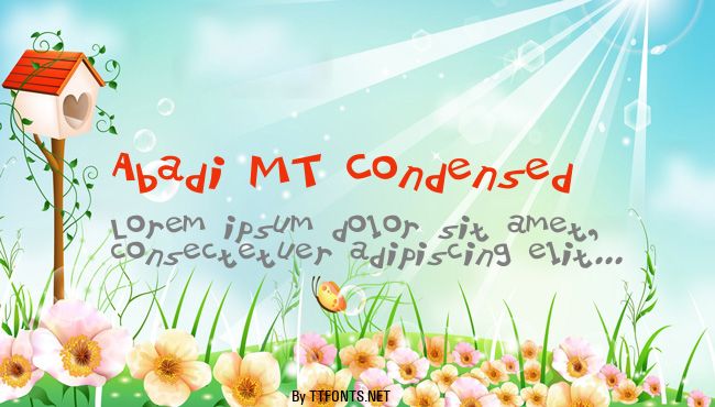 Abadi MT Condensed example