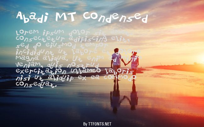 Abadi MT Condensed example